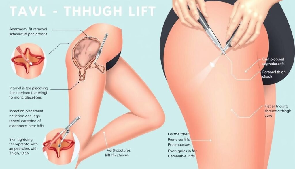 Thigh lift surgery procedure overview