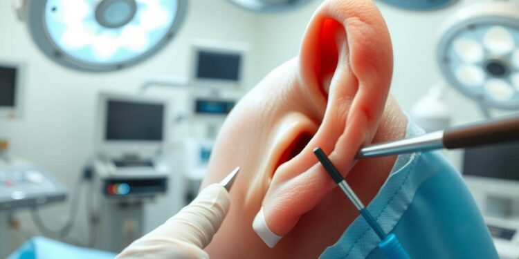 Earlobe repair surgery