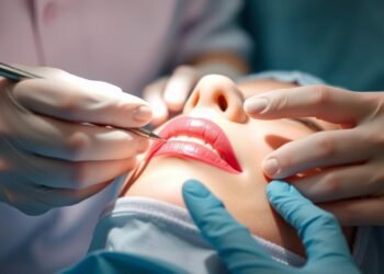 Lip enhancement lift procedure