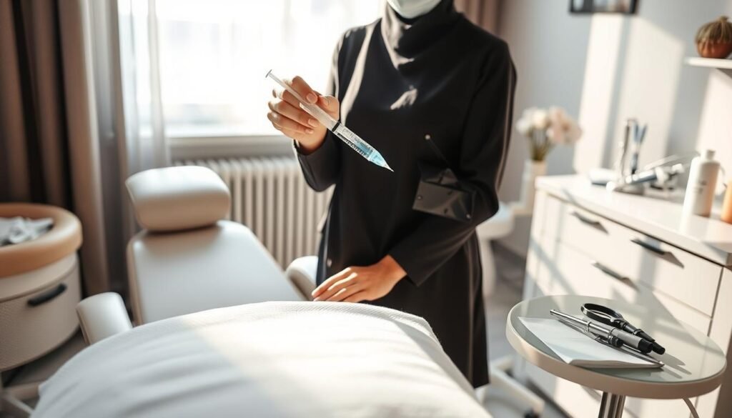 תהליך טיפול במילוי פנים