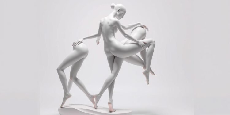 עיצוב קווי גוף פיסול מתארי גוף מראה מושלם